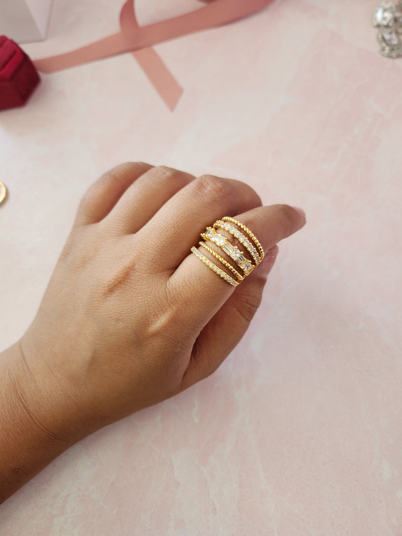 Rolyn Layered Gold Ring