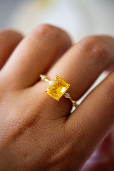 Fia Citrine Gold Ring