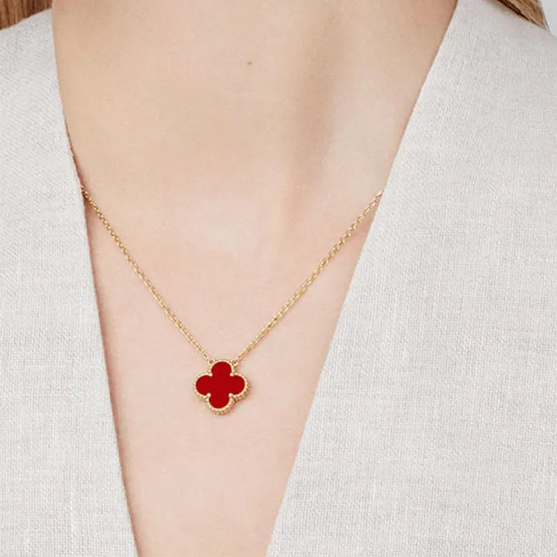 Janie Double-Sided Clover Necklace