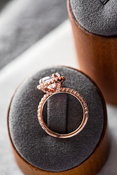 Veda Round Cut Purple Spinel Zircon Sterling Silver Ring