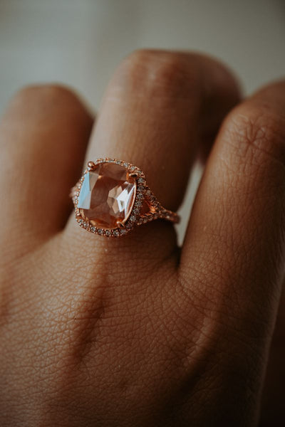 Astra Morganite Rose Gold Ring