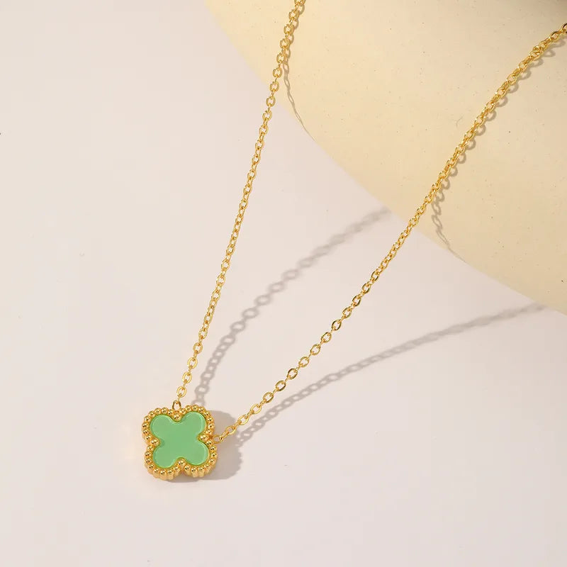 Janie Double-Sided Clover Necklace