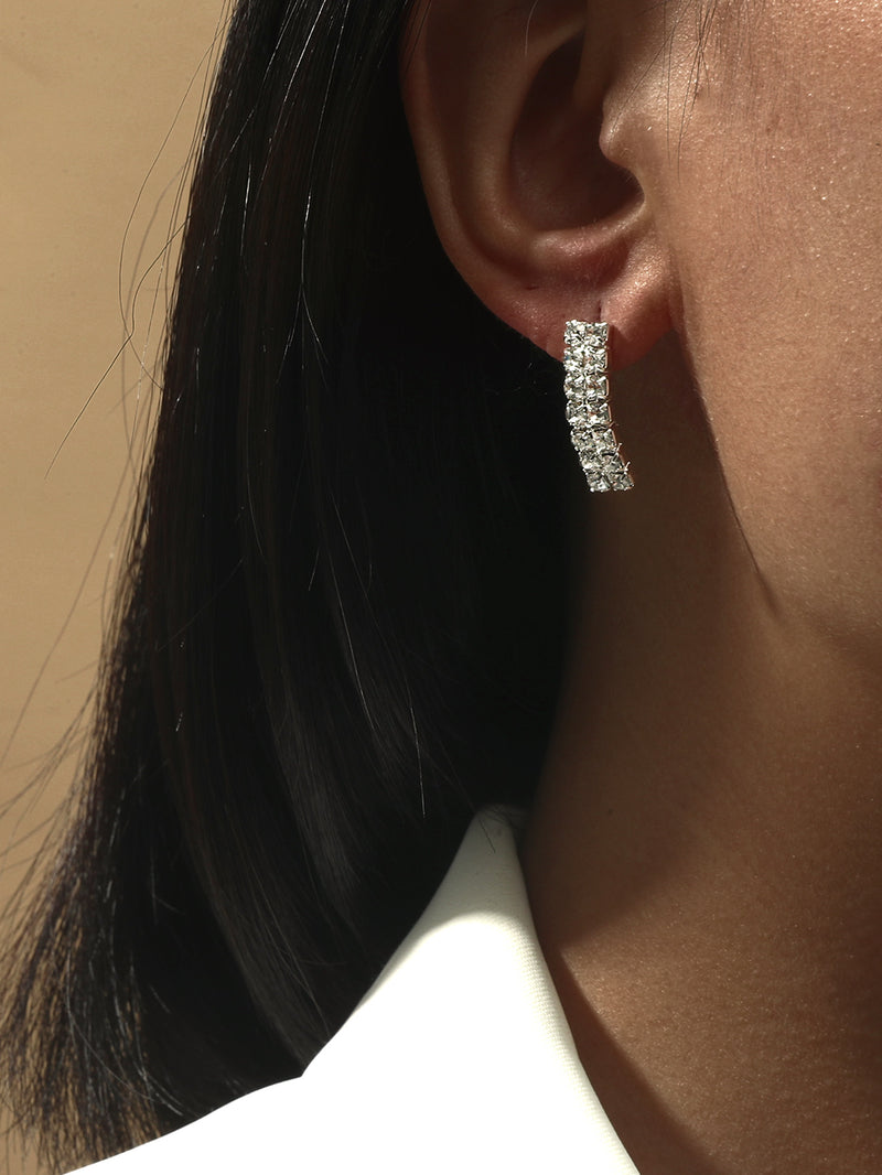 Jayla Rhinestone Stud Earrings - PRE ORDER