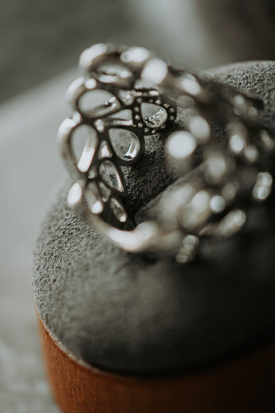 Carly Teardrop Sterling Silver Ring