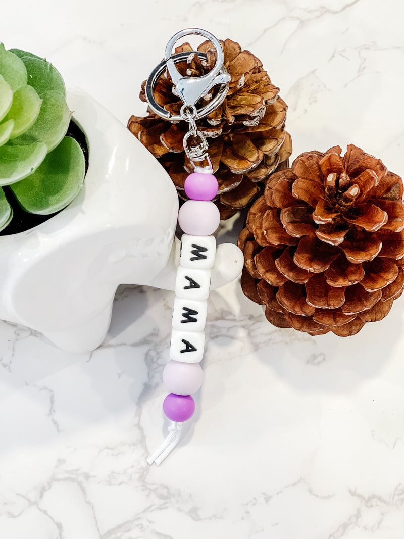 Candy Mama Keychain in Silicone Beads
