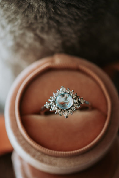 You Stole My Heart Moonstone Sterling Silver Ring