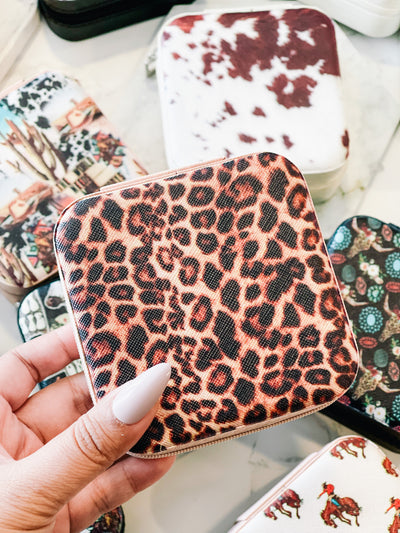 Leopard Travel Jewelry Box