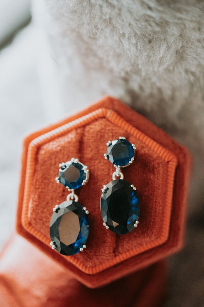 Love Her Madly Sapphire Drop Earrings