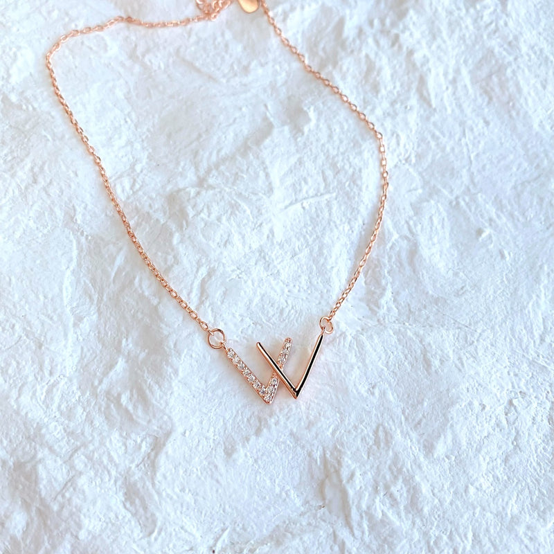 Fearless Necklace in Rose Gold