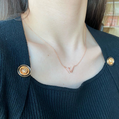 Fearless Necklace in Rose Gold
