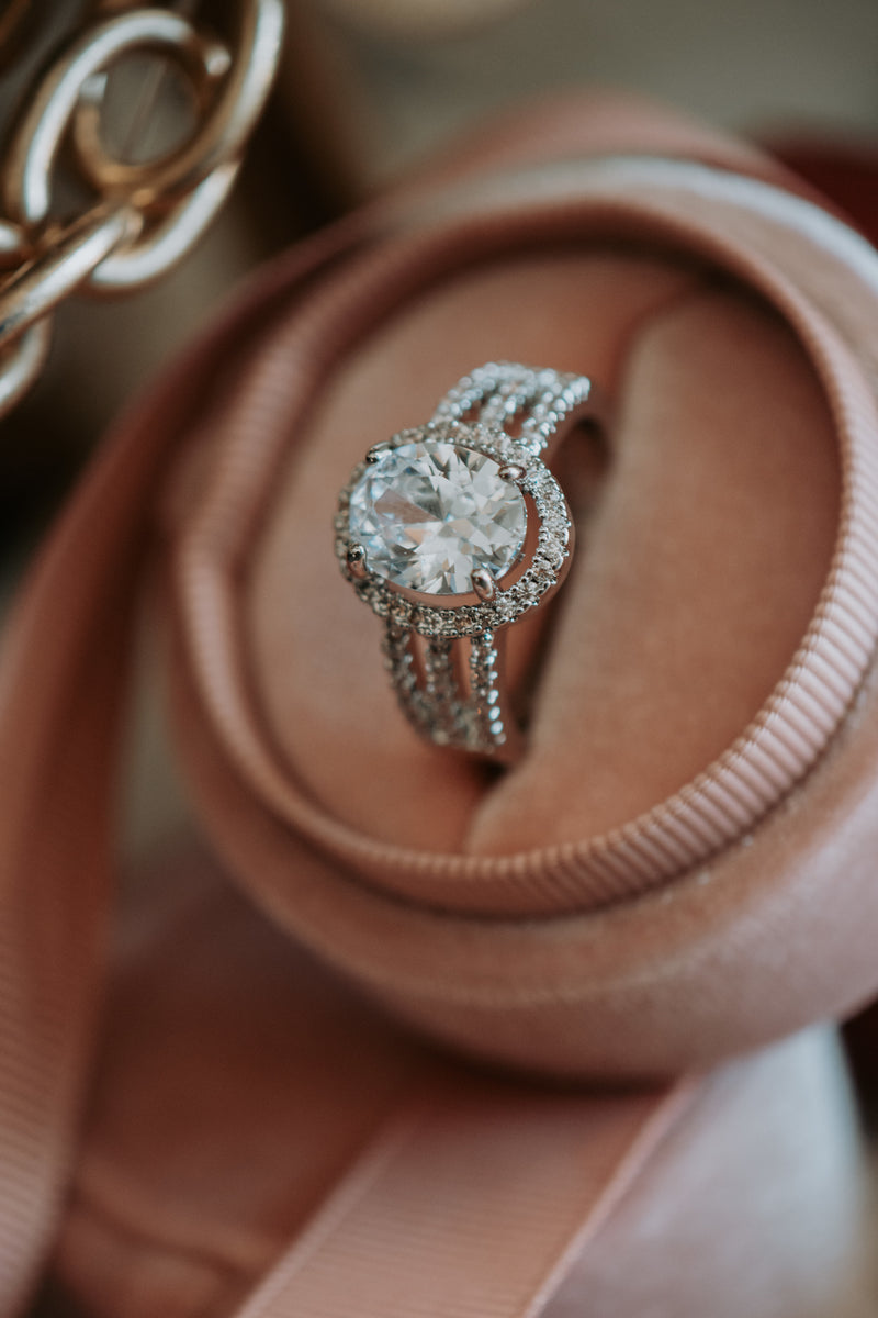 Elodie Oval Cut Sterling Silver Ring