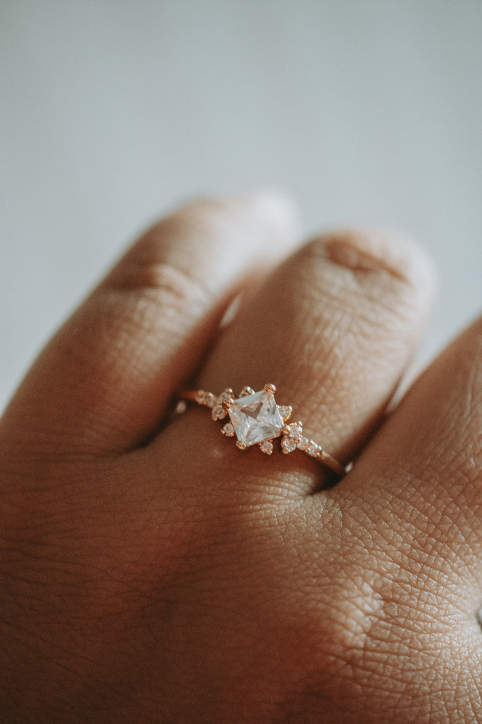 Change Princess Cut Gold Plated Ring