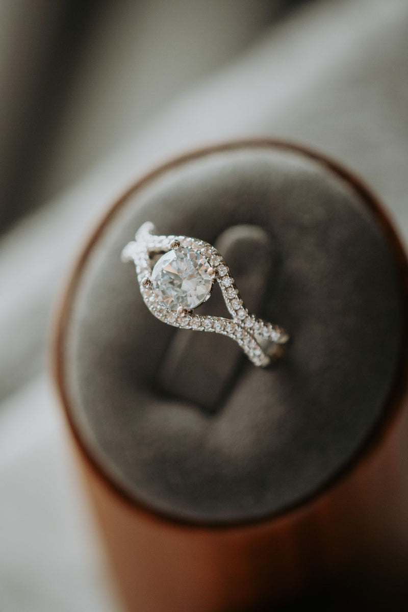 Emma Round Cut Sterling Silver Ring