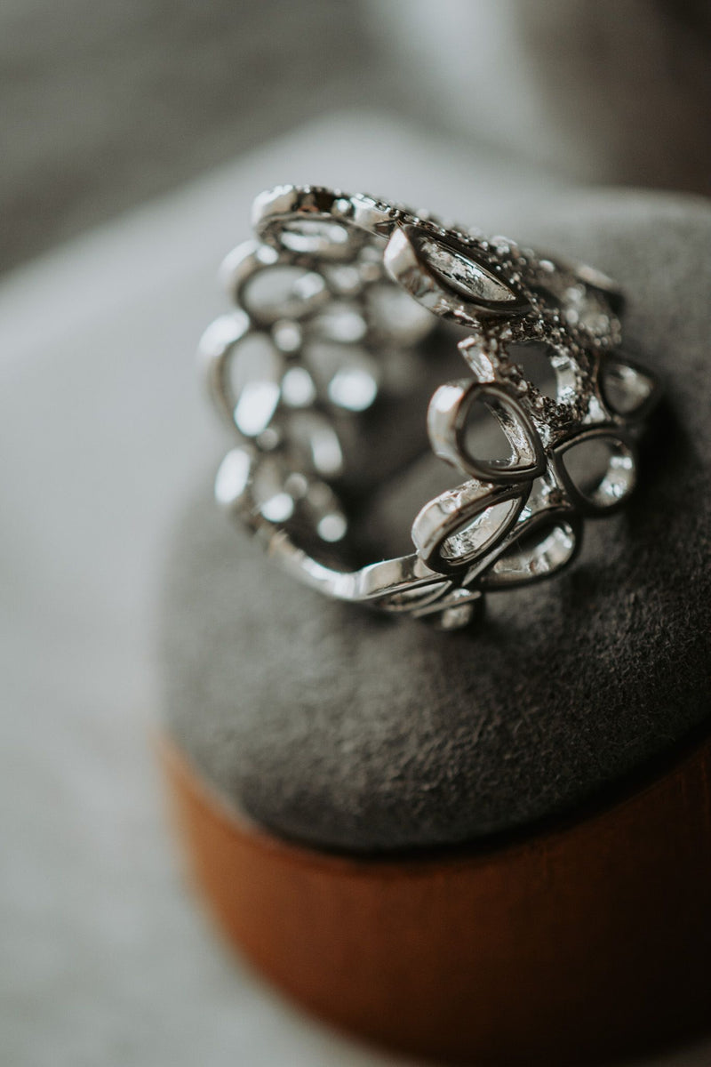 Carly Teardrop Sterling Silver Ring