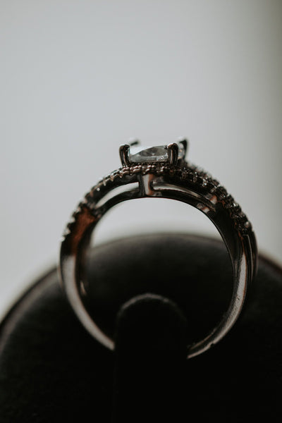 Emma Round Cut Sterling Silver Ring