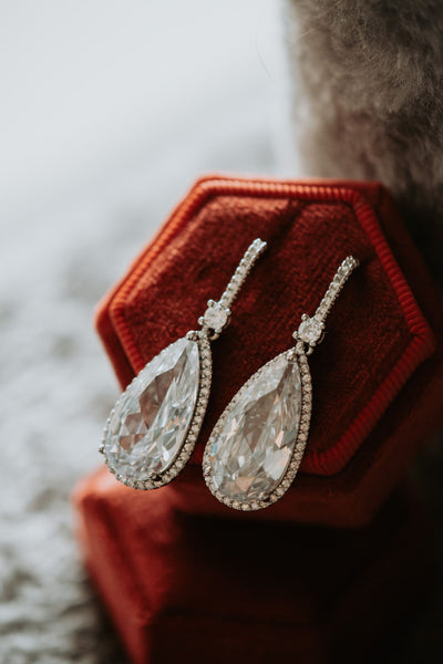 Love Bites Pear-Shaped Drop Hook Earrings